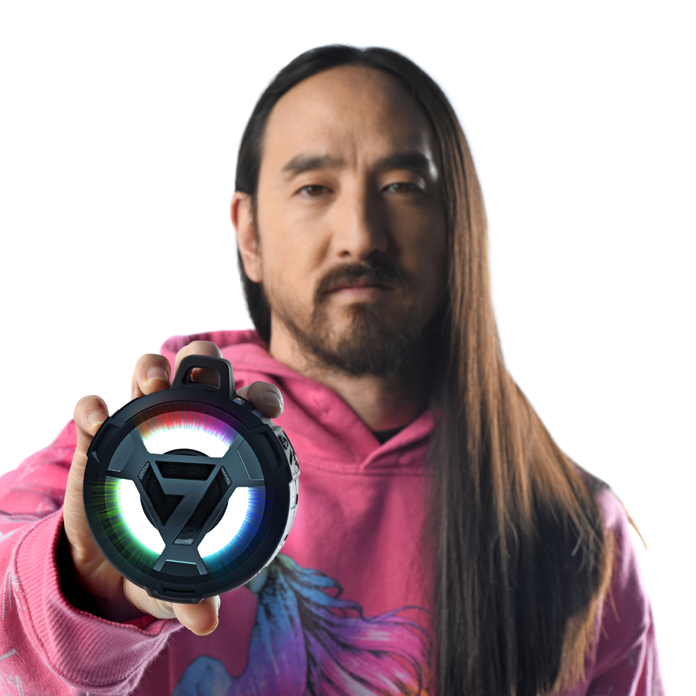 SVN Sound by Steve Aoki ポータブルワイヤレススピーカー Neon150